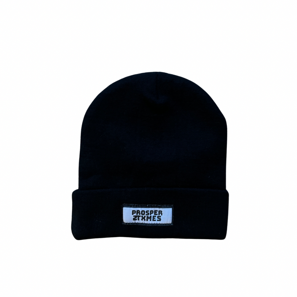 The Label Beanie - Black