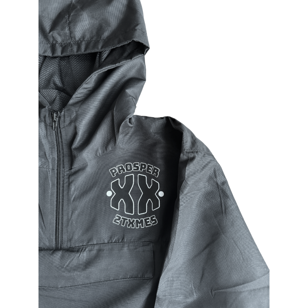 lightweight streetwear windbreaker black